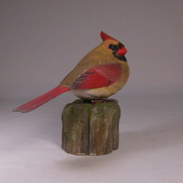 Life size 7″ Female Northern Cardinal #2