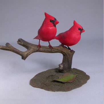 Mini Male Cardinal Pair