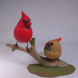 Life size Pair of Northern Cardinal #4