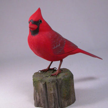Life size 7″ Male Northern Cardinal #3