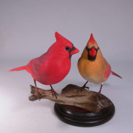 Life size Pair of Northern Cardinal #2
